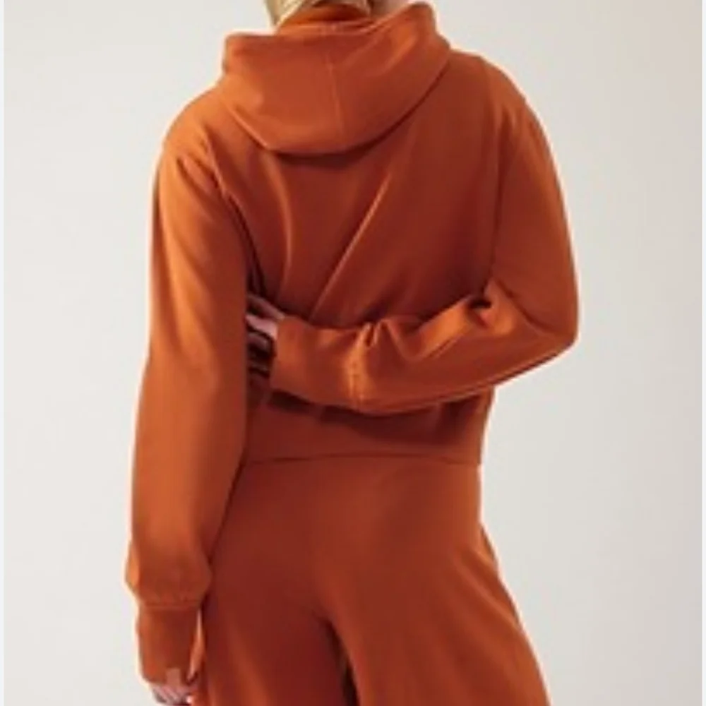 Athleta x Alicia Keys FoliageI Orange Hooded Intention Sweater S